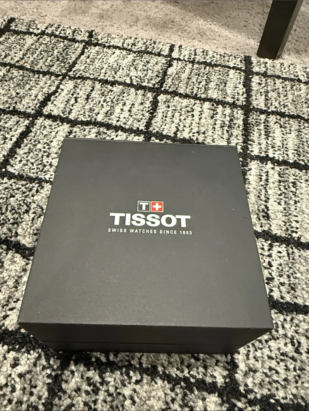 Tissot PRX Men's Silver Stainless Steel Watch with Black Dial